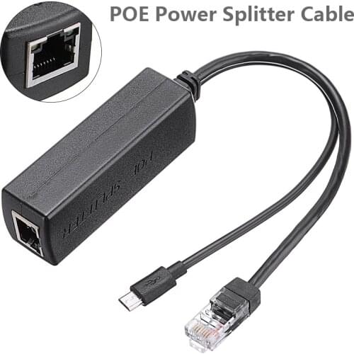 48V To 5V POE Connectors Adapter Cable Splitter Power Supply Data Transmission Network Power Separation Cables