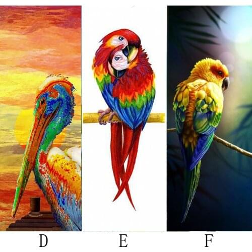 5D DIY Diamond Painting Animal & Parrot Painting Embroidery Diamond Painting Cross Stitch Rhinestone Mosaic cockatoo Painting