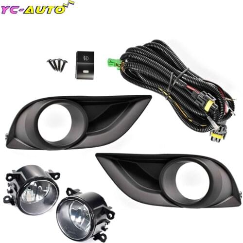 Car Left Right Fog Lights Fog Light Halogen Fog Lamp Headlight Driving Lamp Wire Harness For Mazda BT50 BT-50 UP UR 2011-2018