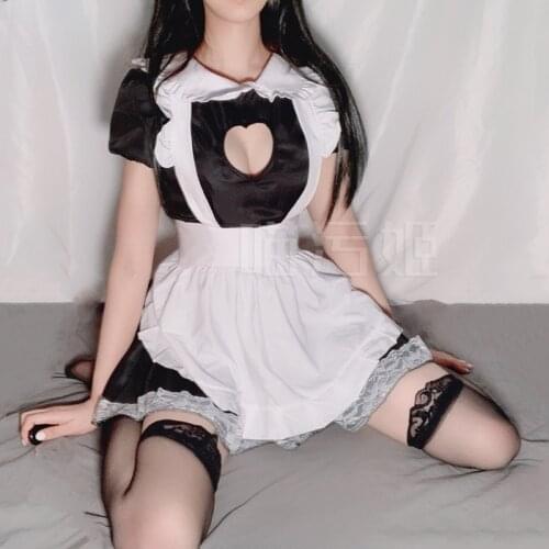 White Fishnet Lady Uniform Temptation Costumes Porn Adult Sex Games Erotic Suit Lace Mini Dress Hot Sexy Cosplay Maid Lilicochan