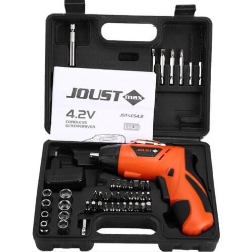 HIMOSKWA 4.2V USB Electric Screwdriver Multifunction rechargeable electric drill Electric screwdriver suit elecrtic tool