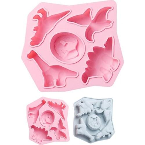 Cake Mold Eco-friendly Dinosaur Shape Silicone Cartoon Chocolate Mould Supplies for Home
