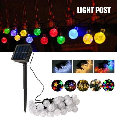 Solar Garlands 20 Led Outdoor Solar String Light 8 Modes Waterproof Fairy Lights for Garden Patio Gate Yard Party TN88