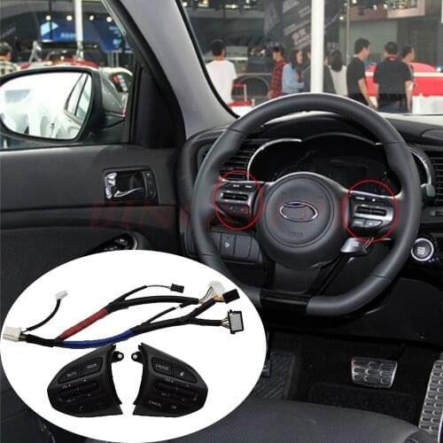 For Kia K5 Old Car Steering Wheel Buttons Cruise Control Buttons Bluetooth Buttons With Wire Left Right Side Car-styling
