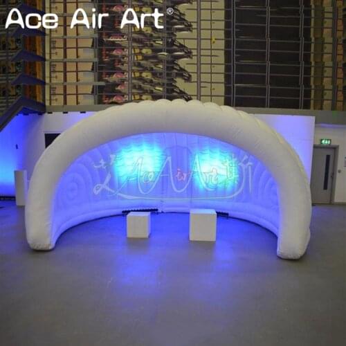 Fashion and durable inflatable Luna dome tent igloo stall,bar kiosk,conference room with changing led lights for shows