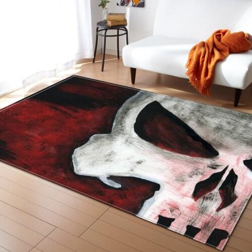 3D Printed Skull Pattern Soft carpets for Living Room Area Rugs Sofa Kitchen Antiskid Floor Mats Kids Room Carpet Home Decor Rug