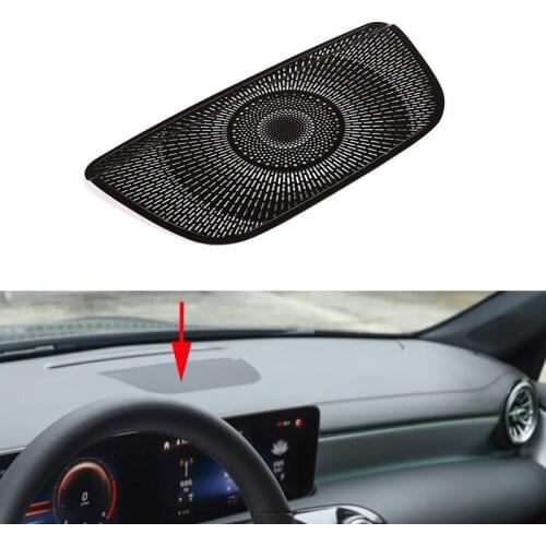 Aluminum Alloy Car Dashboard Speaker Cover Trim For Mercedes benz A Class W177 V177 A180 A200 2019 2020 Accessories