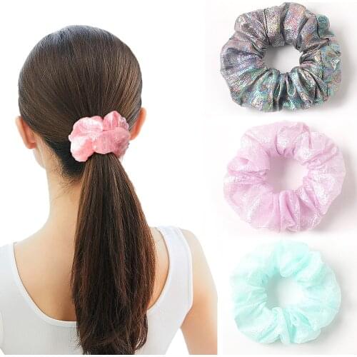 New Magic Color Hair Scrunchie Hair Ring Ties For Girls Women Ponytail Holders Hair Scrunchies Elastic Hairband Hair Accessories