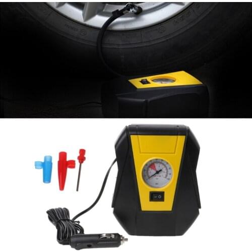 New 1 Pc Auto Car DC 12V Electric Tire Inflator Auto Portable Air Compressor Pump LED Emergency High Quality
