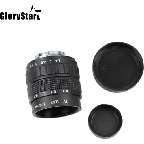 GloryStar 50mm F1.4 CCTV TV Movie lens+C Mount+Macro ring For Samsung NX Camera NX1000 NX210 NX20 NX200 NX11 NX100 / NX5 / NX10