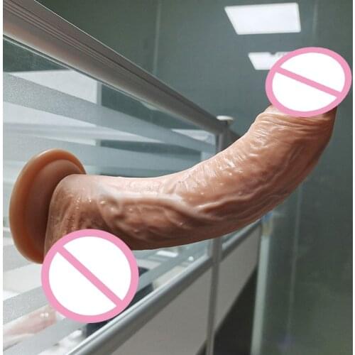 Realistic Silicone Dildo big toys for Women lesbian strapon Large Dildo with Suction Cup Soft Penis Glans Stiff Cock Anal plug