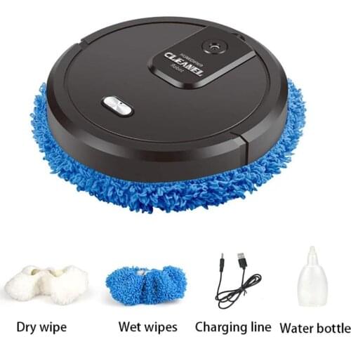 Robot Vacuum Cleaner 3 in 1 Intelligent Dry and Wet Sweeping Humidifying Spray Cleaner for Home Pet Hair Carpets Hard Floors