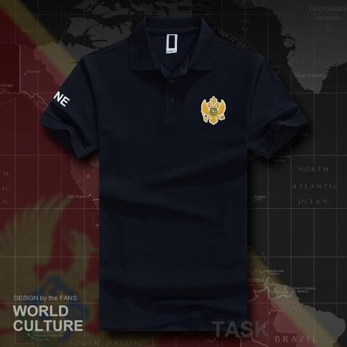 Montenegro MNE polo shirts men short sleeve white brands printed for country 2018 cotton nation emblem new fashion