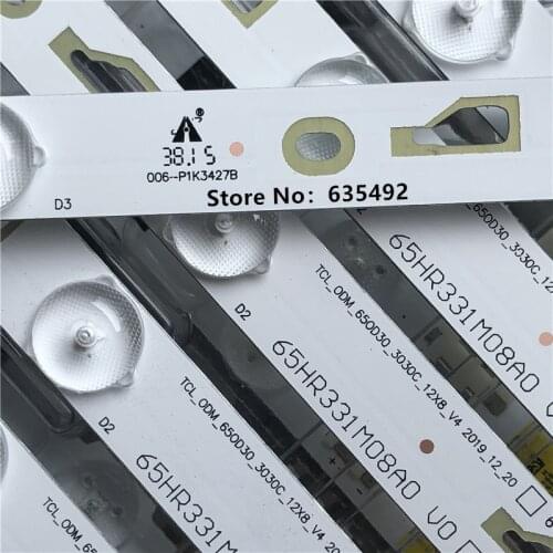 1set=12 pcs/NEW LED backlight bulb strip for 65UA6606 8 L65E5800A L65E5800F 65HR331M08A0 V0 4C-LB650T-HR1