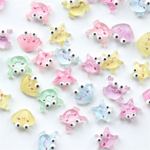 Ocean Theme Cute Starfish/Seashell/Crab/Fish Fridge Magnet for Home Decor Colorful Magnetic Message Sticker Kids gift Hot Summer