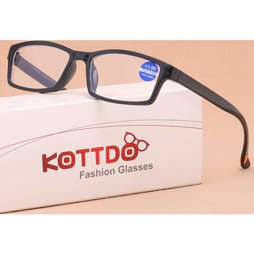 Vintage Anti-Blue Light Reading Glasses Women and Men Square Plastic Reader Glasses Classic Computer Hyperopia Eyewear