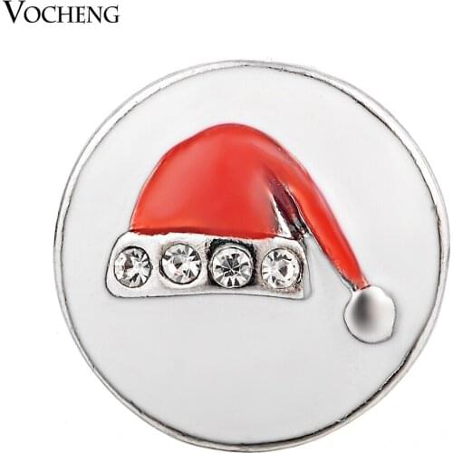 Vocheng Ginger Snap Button 18mm Christmas Hat Metal Vn-872