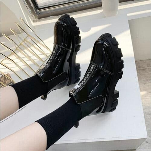 Female short Chelsea Shoes Riding Equestr Botas Mujer ladies /woman Ankle Boots zipper Shoes A62-71 JY