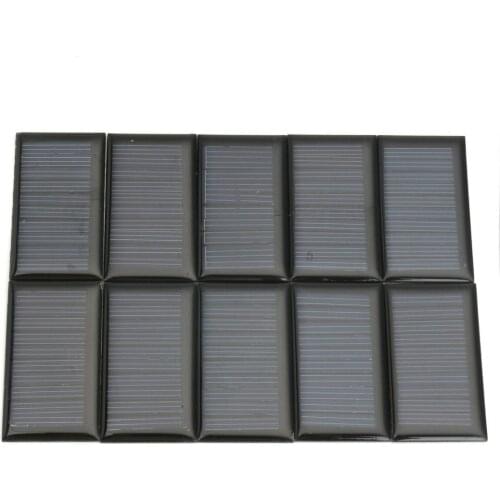 10Pcs/Lot 5V 30mA 53X30mm Polycrystalline Micro Power Solar Cells Panel Solar Charger Cells Panel For DIY Toy