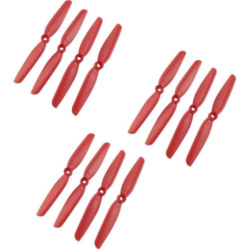 12PCS MJX Bugs B6 Propeller Props Blades Spare Part for MJX B6 B6F B6FD Bugs 6 B5W RC Brushless Drone Blade Accessory Red