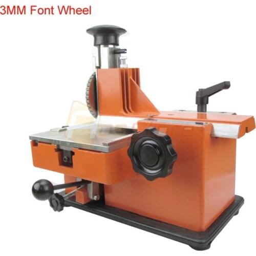 3MM Manual Sheet Embosser Metal Stainless Steel Stamping Printer Dog Tag Embossing Nameplate Marking Equipment Labels Tools
