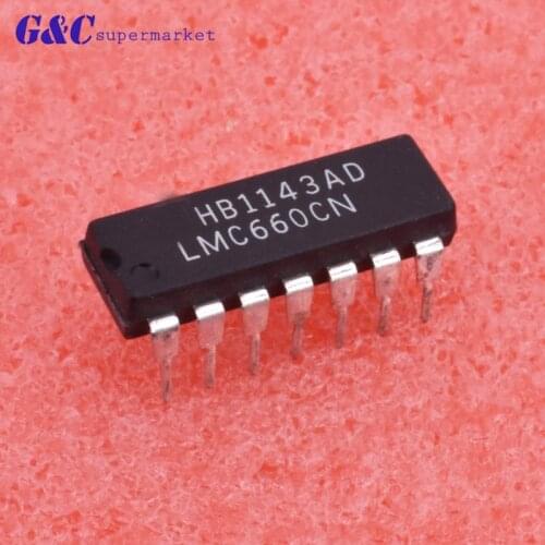 5/10PCS LMC660CN DIP-14 LMC660 CMOS NSC Quad Operational Amplifier IC US diy electronics