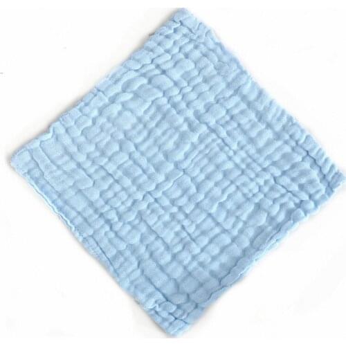 5Pcs/Set Solid Gauze Square Baby Towel Hand Face Wipes Saliva Bib Handkerchief Kids Toallas Childrens Towels