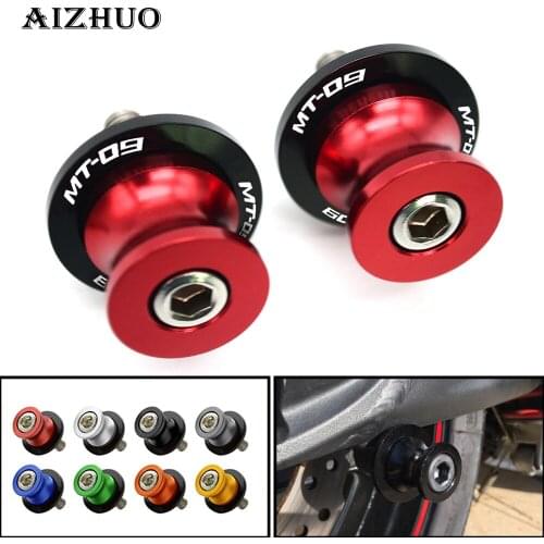 6MM motorcycle accessories Motorcycle CNC Swingarm Sliders Spools for yamaha MT09 MT-09 MT 09 FZ09 FZ 09 FZ-09