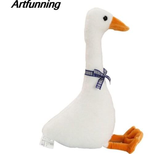 Artfunning Plush toy cute big white goose doll stand product pillow doll doll gift free shipping