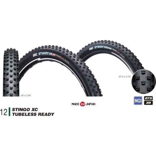 IRC Stingo XC Tubeless Ready 27.5x2.10 MTB Bicycle Tire Black Bike Parts FOURIERS Agent