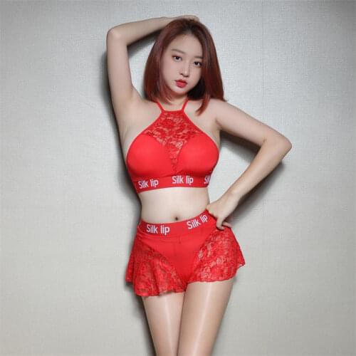 Bikini swimwear women swimsuit bikinis set biquini swimm suit Sexy Solid color Splicing chiffon transparent Beautiful back Skirt