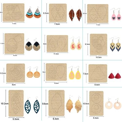 The earring wood die-cutting die is suitable for the 2021 new metal die of the common die-cutting machine on the market