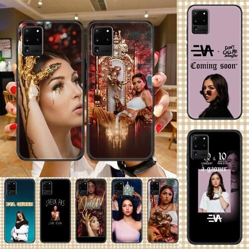 Eva Queen Phone case For Samsung Galaxy Note 4 8 9 10 20 S8 S9 S10 S10E S20 Plus UITRA Ultra black 3D bumper trend shell