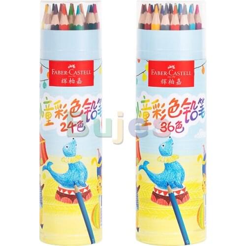 Germany FABER CASTELL 24 / 36 color oil color lead childrens color pencil set hexagonal pen holder drawing painting art tool