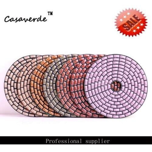 Free shipping 100mm flexible diamond dry polishing pads for dry polishing stone 4 inch
