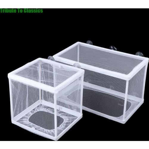 Aquarium Fish Breeding Isolation Mesh Box Net Incubator Breeder For Fish Tank Aquarium Gauze Trap S/L Compact Accessory