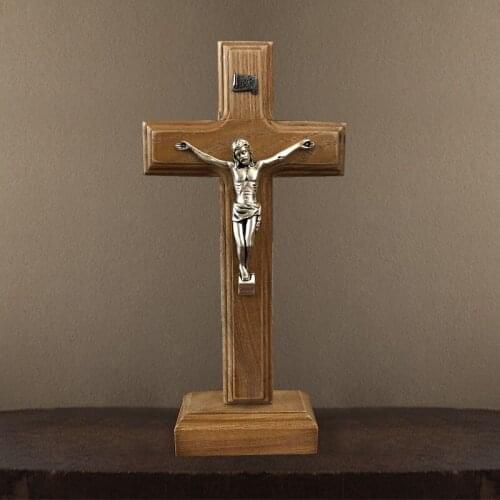 Catholic Relic Solid Wood Wross Pendant St. Benedict Exorcism Alloy Crucifixion Eastern Orthod ox Pendant Catholic Relic Solid