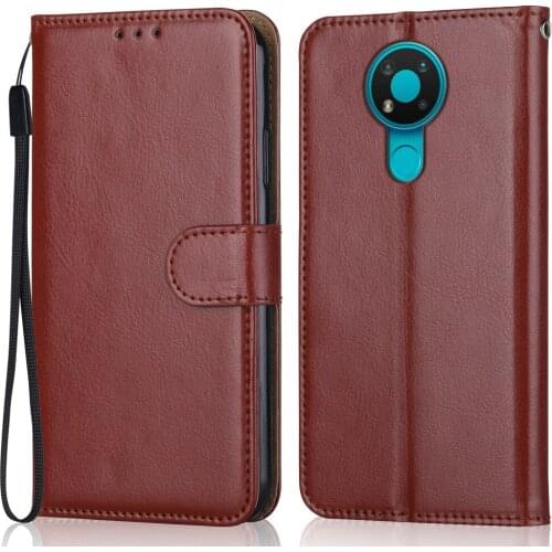 Flip Leather Case on For Nokia 3.4 TA-1288 Case Wallet Case for On Nokia 3.4 Back Cover Luxury Phone Bag