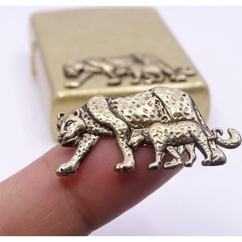 1pc Leopard Metal badge Suitable For Zippo for Kerosene Oil Lighter DIY Accessary for Grind Wheel Lighters Decoration