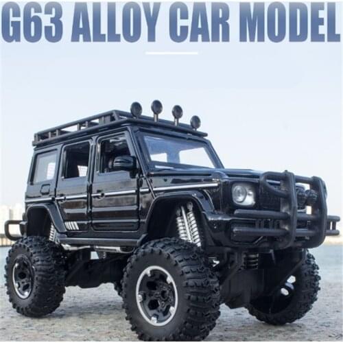 1/28 Ben G500 Modified Car Off-road Vehicle Alloy Car Model Die Casts Toy Vehicles Car Collectible Miniature Scale Kids Toy Gift