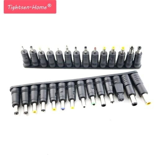 New 28 pcs/set Universal Plug 28pcs DC Power 5.5x2.1mm DC Jack Charger to Plug Power Adapter for Notebook Laptop High Quality
