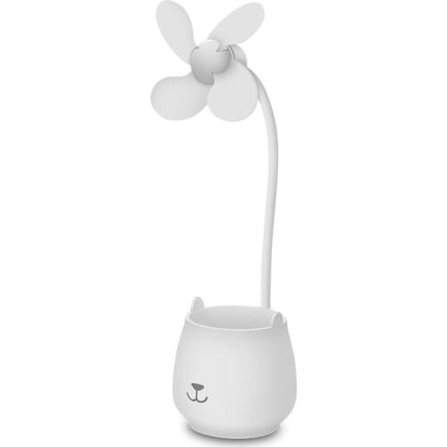 New handheld mini silent fan student dormitory desktop big wind power USB mobile phone holder pen holder