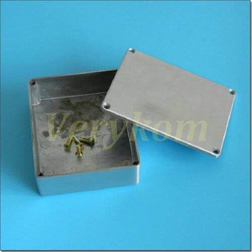 Wholesale 40pcs/lot 1590BB 120 x 95 x 35 mm die cast Hammond Aluminum Box Stomp Effects Pedal Enclosure For Guitar DIY W Screws