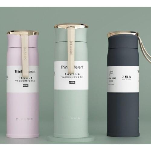 Vacuum flask for Aikesi Tesi La Korean style portable with rope fresh and cute student cup custom gift cup