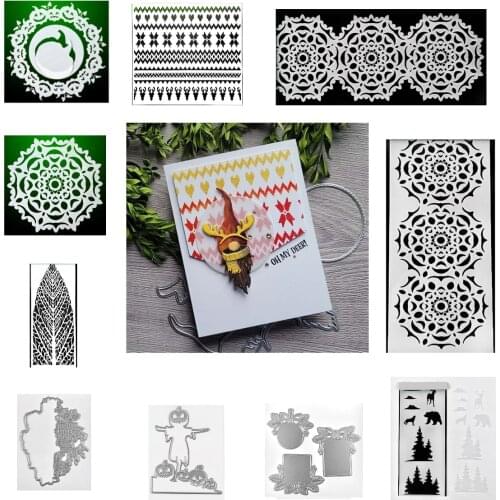 Halloween theme Cutting Dies Scrapbook Diary Decoration Stencil Embossing Template DIY Greeting Card Handmade 2021New
