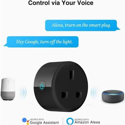 10A UK Plug TUYA Smart Life APP Smart Socket Wireless WIFI Remote Control Socket Voice Control Timing Home Power Socket