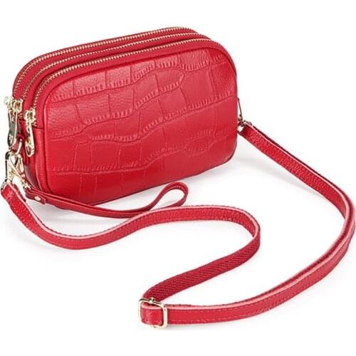 Sloping Cossbody Lipstick Bag Fashionable Laminate Patterned Novelty Shoulder Handbags Head Layer Cowhy Capacity Small Satchels