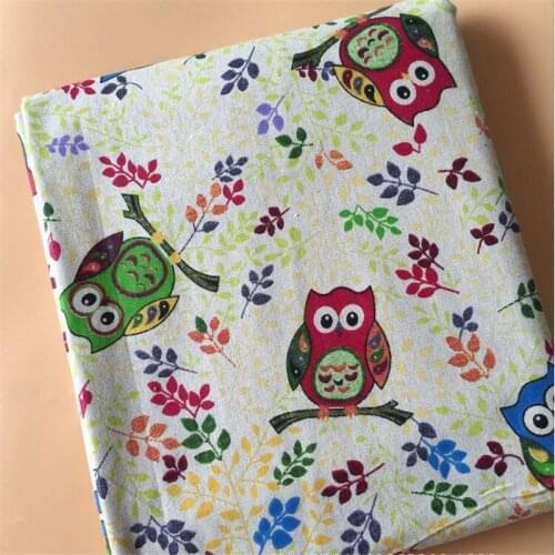 Animal Printed Canvas Fabric Cotton Linen Patchwork Fabric DIY Sewing Quilting Material Printing Canvas Cloth For Home Textile