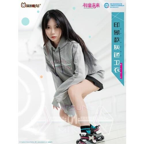 Anime Fashion Vocaloid Hoody Cosplay Miku Autumn Winter Coat Pullover Costum Cotton Grey Patchwork Top Tee Men Women Streetwear