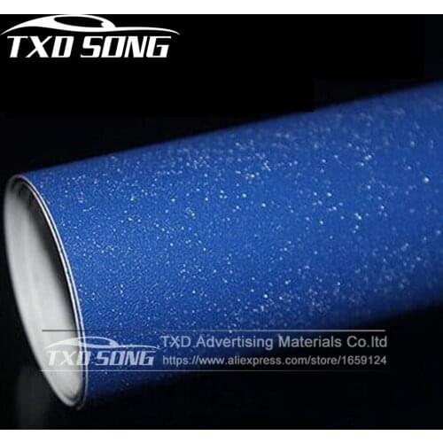 10/20/30/40/50/60X152CM/Lot Dark Blue glitter Vinyl sticker New Car Styling matte Glitter Vinyl Film for car body decoration